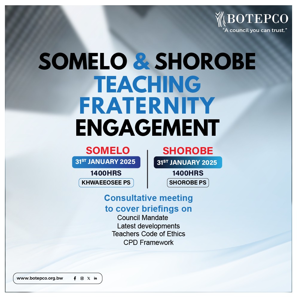 SHOROBE TEACHING FRATERNITY CONSULTATIVE ENGAGEMENT